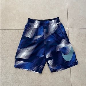 Nike Dri fit kids blue shorts